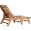 Chaise longue d'extérieur Brown Weather, réglable à 6 positions et confortable