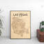 Las Vegas City Map - No Frame Print-348857233