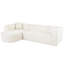 Canapé modulaire de style moderne avec un tissu chenille luxueux, un design incurvé élégant et une mousse haute densité pour un confort inégalé-699428138