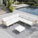 91.3'' Aluminum Outdoor Patio Sectional