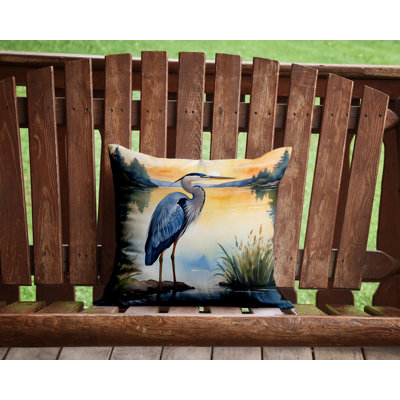 Coussin Blue Heron in the Golden Hour