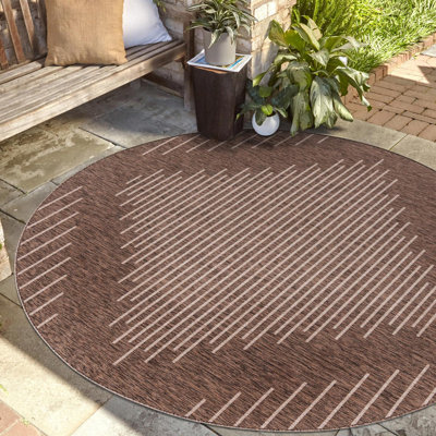Tapis intérieur / extérieur en polypropylène tissé à la machine Everyn
