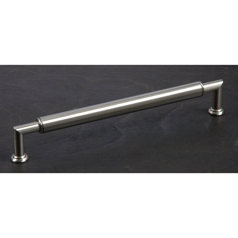 Satin Nickel 8" Modern Industrial Bar Pull