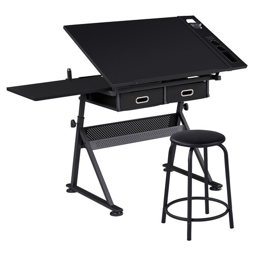 Inbox Zero Adjustable Drafting Table & Reviews | Wayfair