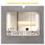 Armoire à pharmacie murale moderne en aluminium avec miroir, 39,4 x 27,6 x 5,1 pouces Modern