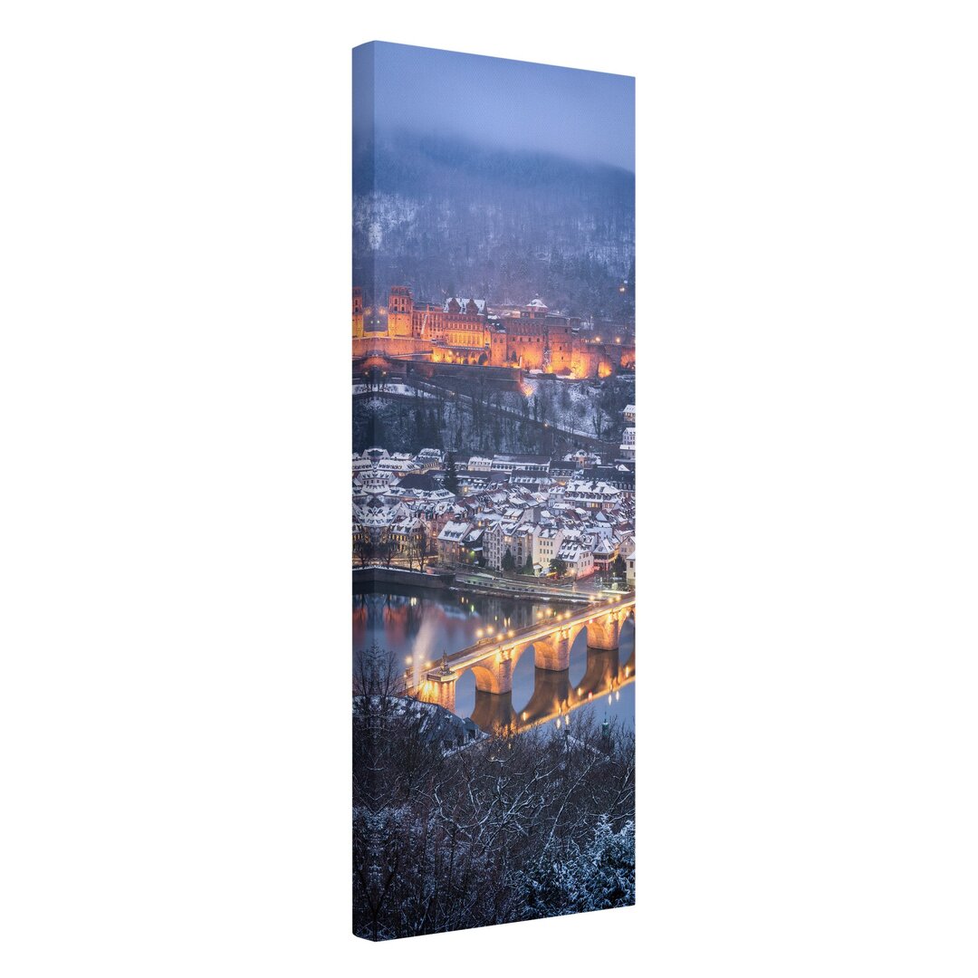 Leinwandbild Winterliches Heidelberg von Jan Becke