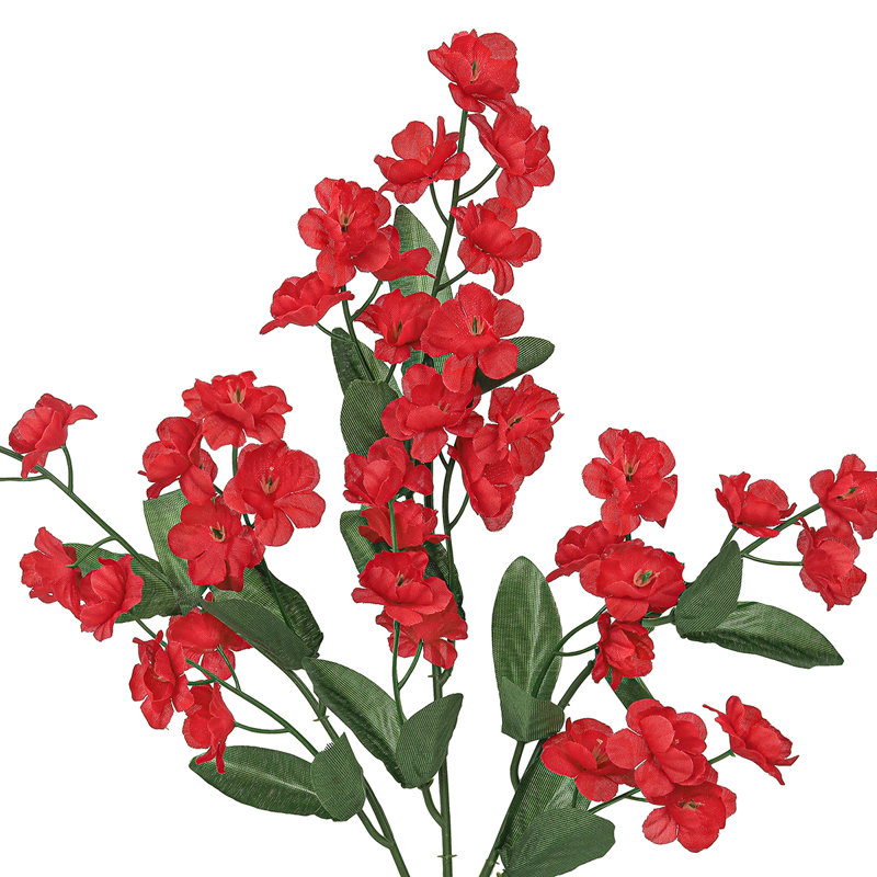 Tige de fleur artificielle Gipsophila, Rouge