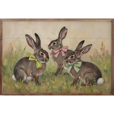 Three Bunnies With Bows