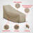 Kibby Water Resistant Outdoor Patio Chaise Lounge Cover, UV Resistant, Fade Resistant Heavy Duty Patio Furniture Cover-97441058-97441059