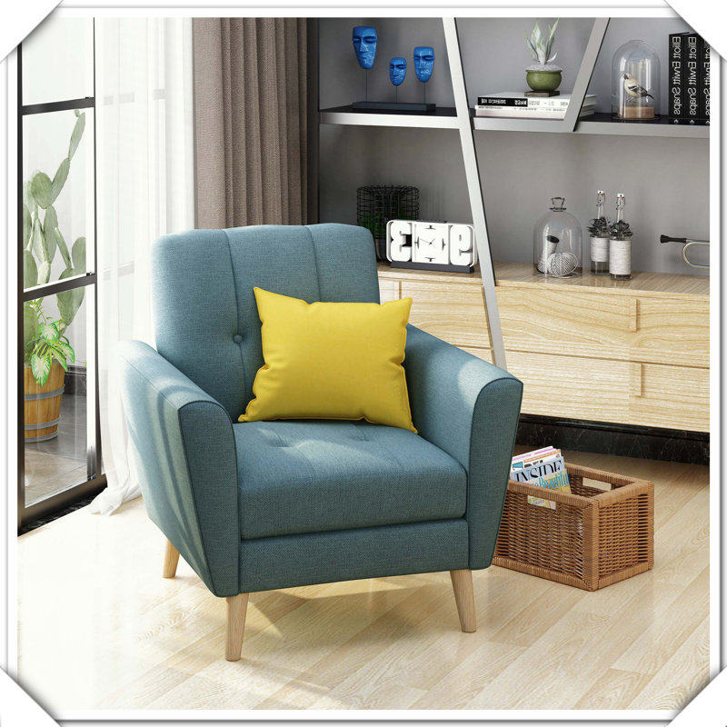 Fauteuil club Mid Century, Bleu