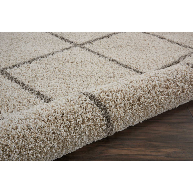 Yaresly Geometric Indoor Rug, Round 8'2"