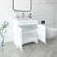 Ensemble de meuble-lavabo autoportant blanc mat avec comptoir en quartz de Carrare 30 po Aurilla-1488533893