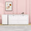 Grand lit escamotable en bois avec bureau rotatif et tablettes-338443978