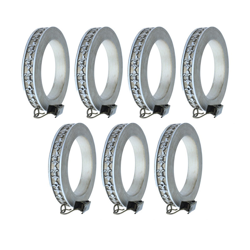 Christen Curtain Rings, Pewter