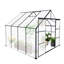 Serre 8 x 8 pi avec base galvanisée - Toit réglable toutes saisons Plant House