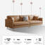 Canapé modulaire en similicuir caramel-217144617-217144621