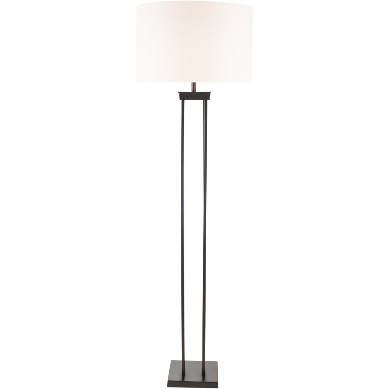 Bernado 169cm Traditional Floor Lamp, White, Matte