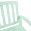 Banc en bois de couleur menthe pour une ambiance chaleureuse et accueillante intérieure et extérieure