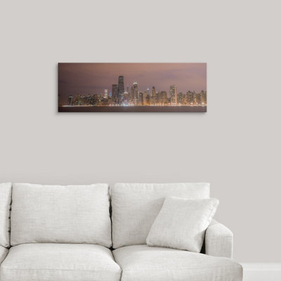 " Chicago City Skyline At Dusk "