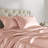 Satin Blush 100% Satin Luxury Wrinkle Resistant 4-Piece Twin Sheet Set-111014600-111014590