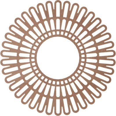 20"OD x 7 1/2"ID x 1/4"T Cornelius Wood Fretwork Pierced Ceiling Medallion, Cherry