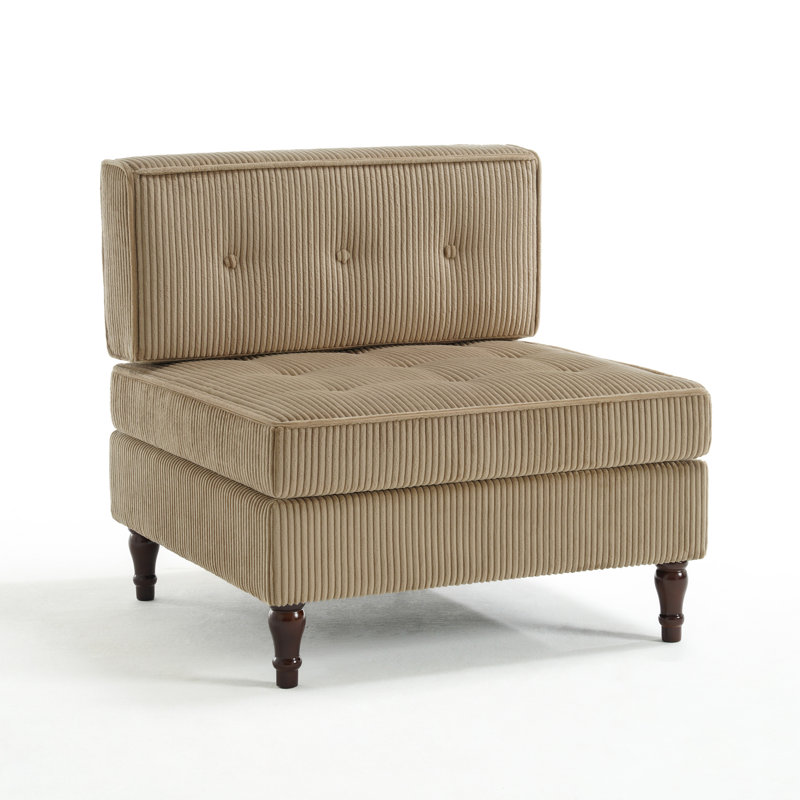 Upholstered Accent Chair, Camel
