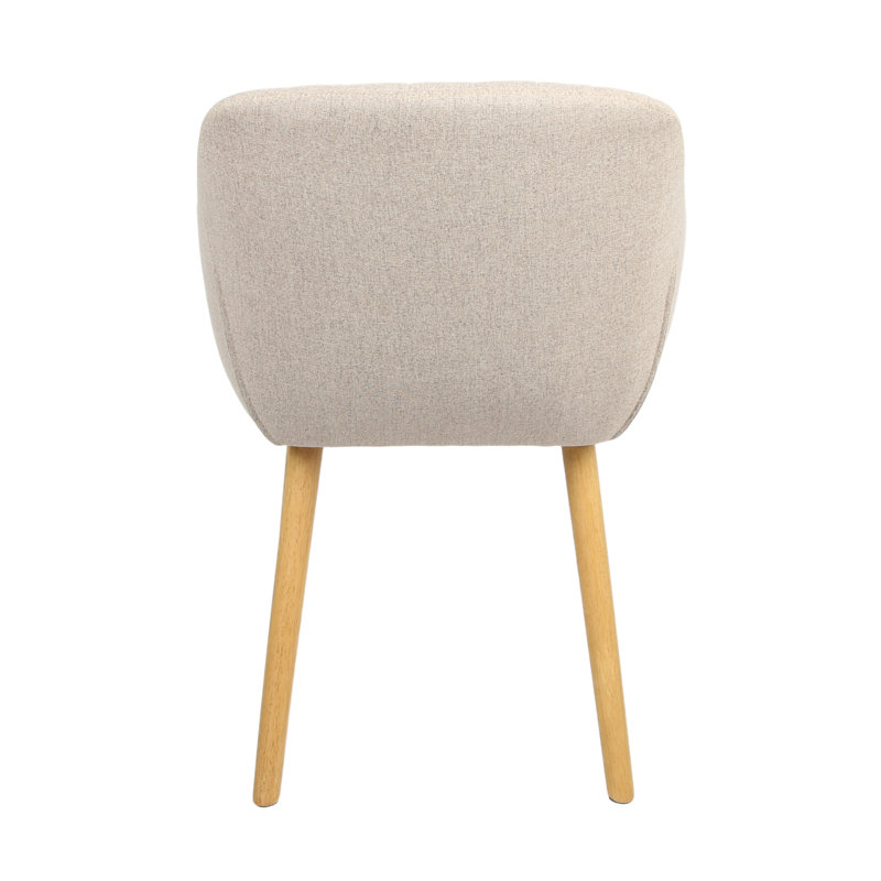 48 cm H Upholstered Armchair, Beige