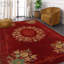 Nanfito Wool Oriental Area Rug in Red