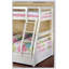 Twin Over Full Bunk Bed Modern Transitional Style Include Two Large Drawers For Under Bed Storage And Attached Ladder