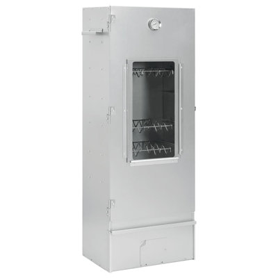 Erhan Stainless Steel Freestanding Wood-Fired Pizza Oven in Silver