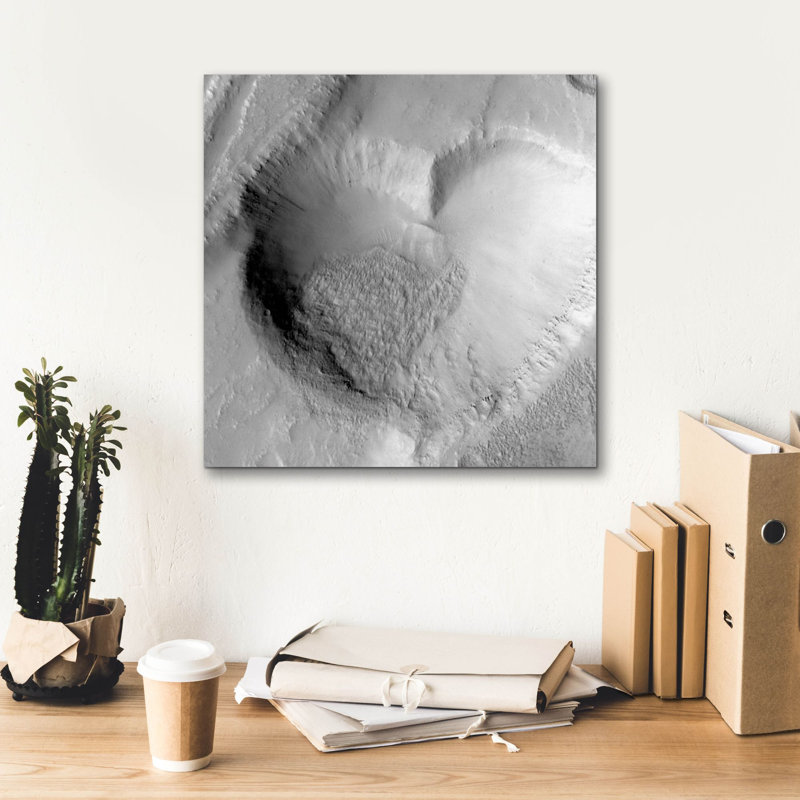  «From Mars, With Love» par NASA, art mural sur toile, 18 po x 18 po, H 18 po x l 18 po