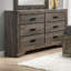 Commode double 6 tiroirs avec miroir Katarina