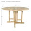 TABLE RONDE PLIABLE BUTTERFLY 47 "