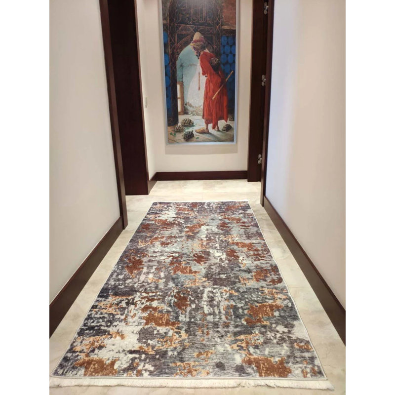 Tapis Matarranz avec envers antidérapant, Tapis de couloir 2 pi 7 po x 9 pi 10 po