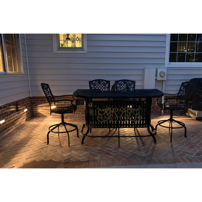 Deck Louvered Brown Low Voltage Deck Light