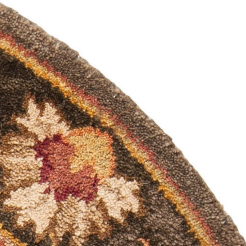Dunbar Hand Tufted Wool Oriental Rug, Round 3'6"