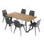 Ensemble de salle à manger extensible avec chaises rembourrées Jilliann-1403823904-1363035385