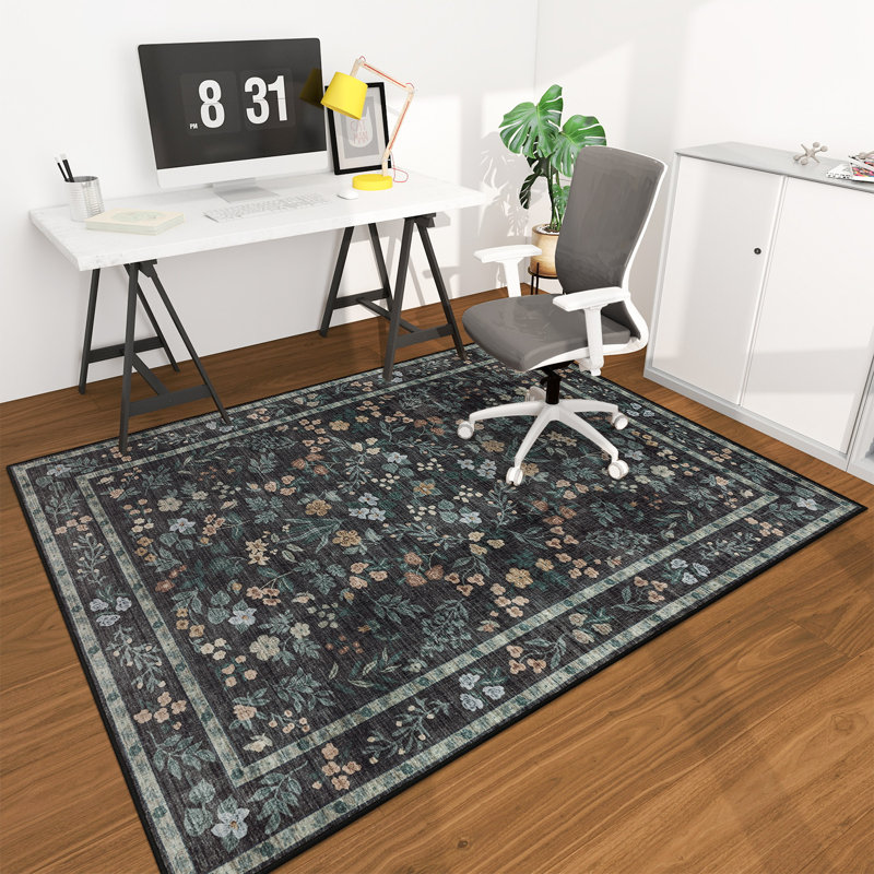 Protecteur de plancher de tapis de chaise et rehausseur de style pour les espaces de bureau à domicile ou de salle à manger