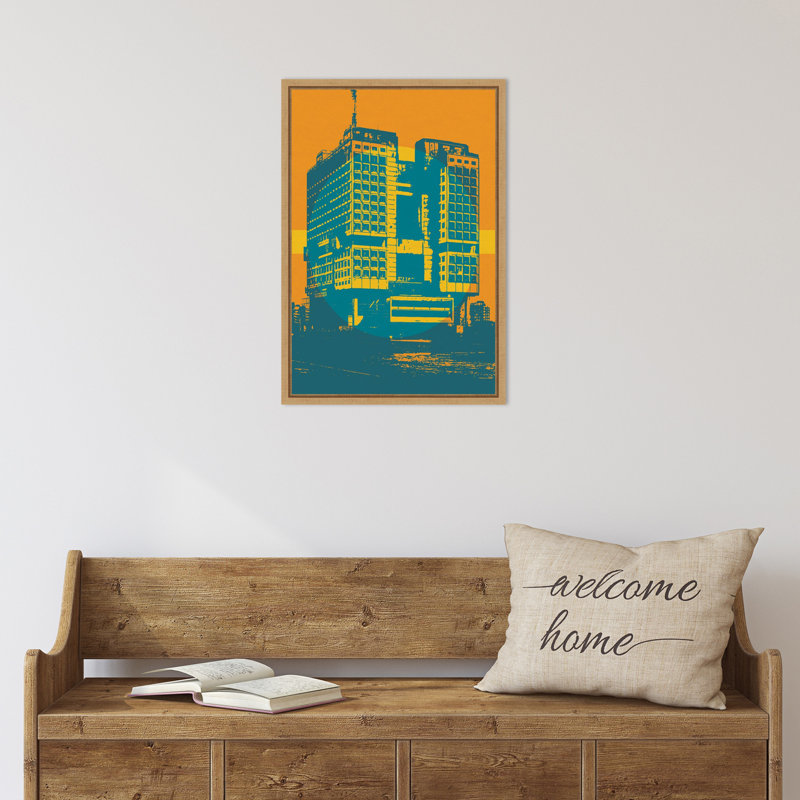 "Architecture IV" par Gary William, reproduction d'art sur toile encadrée, H 23 po x l 16 po