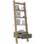 Duflos 5 Shelf Tall Ladder Bookcase with Drawer