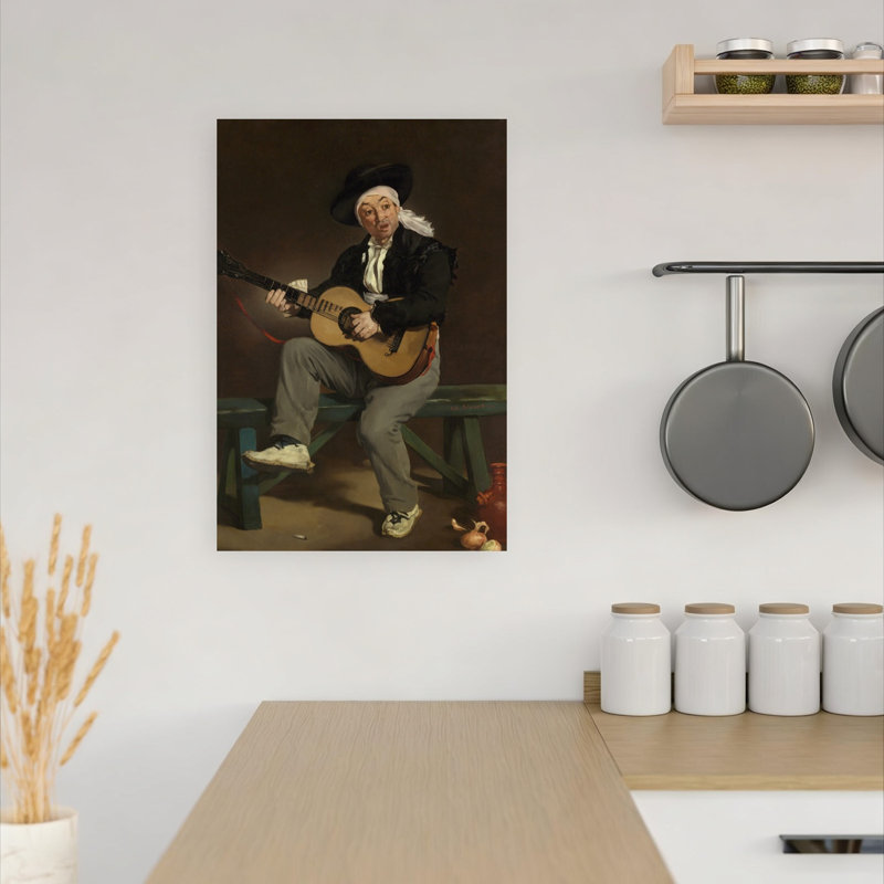 The Spanish Singer, 1860 Contemporary Portrait Wall Art Print by Edouard Manet - Wrapped Canvas Print, 45.72cm H x 30.48cm W