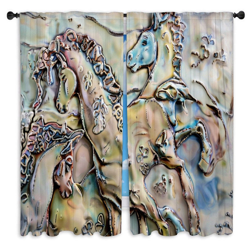 Paire de rideaux obscurcissant en polyester Marjut, L 20 po x L 52 po