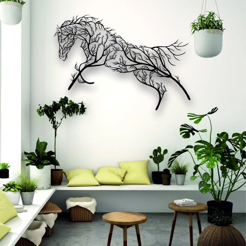 Bijan Rustic Wall Decor on Metal, 100cm H x 150cm W x 2cm D