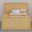 Structure de lit peu encombrante avec lit gigogne escamotable-162726330