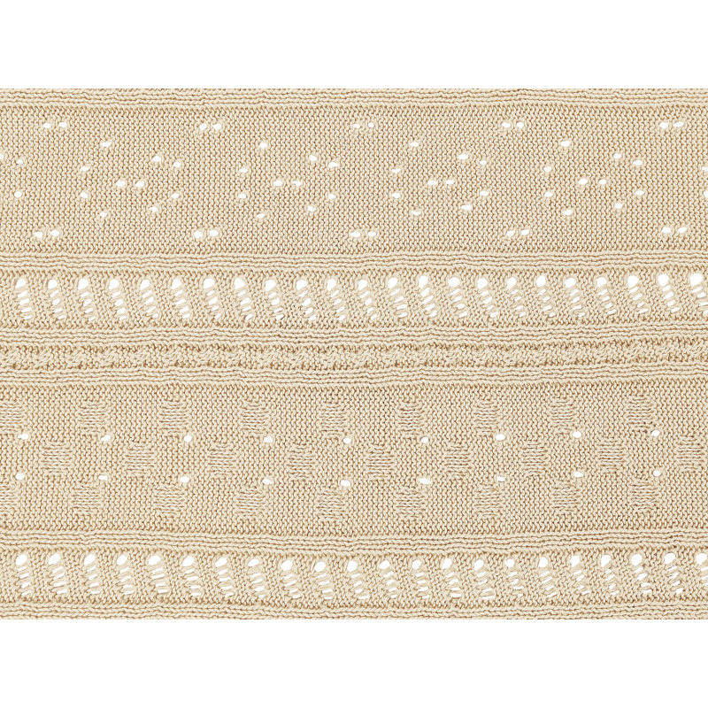 DAULET Cotton No Pattern Bedspread, Beige