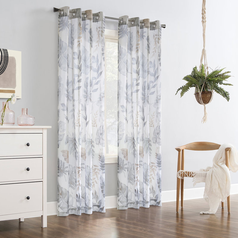 Rideau en polyester, L 52 po x L 84 po