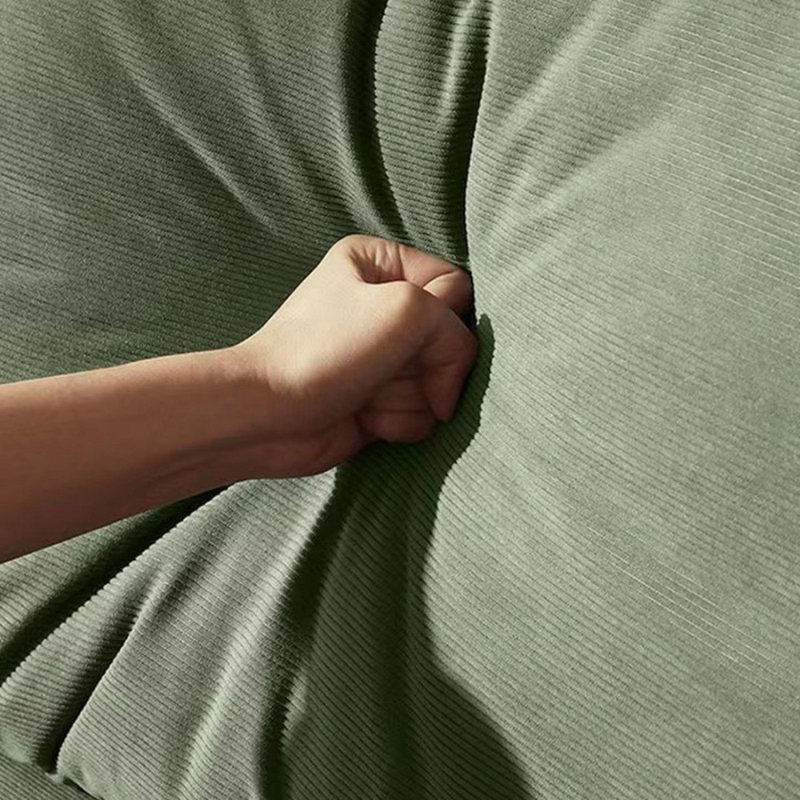 Coussin vert modulaire Corduro, 30.71" H x 110.24" W x 37.4" D, 4, Green
