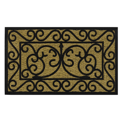Non-Slip Geometric Outdoor Doormat