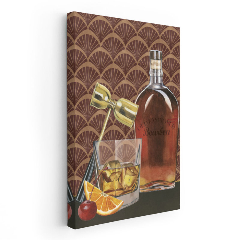 Bar Gatsby II - reproduction d'art sur toile, H 24 po x l 16 po