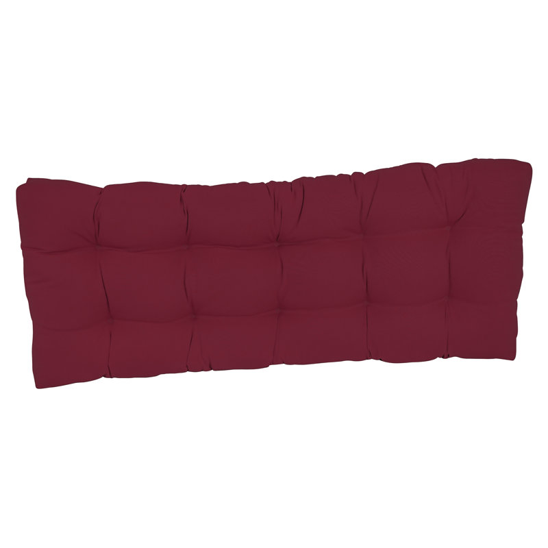 Outdoor 4.5'' Bench Seat Cushion, 46" W x 19" D, Burgundy